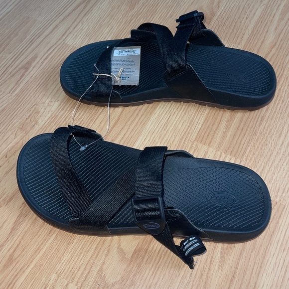 NWT Men’s Chaco Black Lowdown Slide Outdoor Adjustable Strap Sandal / Shoe S11 main image 5